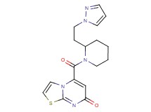 5-({2-[2-(1H-pyrazol-1-yl)ethyl]-1-piperidinyl}carbonyl)-7H-[1,3]thiazolo[3,2-a]pyrimidin-7-one