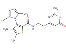 3-(2,5-dimethyl-1H-pyrrol-1-yl)-4,5-dimethyl-N-[2-(2-methyl-6-oxo-1,6-dihydropyrimidin-4-yl)ethyl]thiophene-2-carboxamide