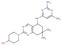 1-{5-[(2-amino-6-methylpyrimidin-4-yl)amino]-7,7-dimethyl-5,6,7,8-tetrahydroquinazolin-2-yl}piperidin-4-ol