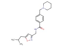 N-[(5-isobutylisoxazol-3-yl)methyl]-4-(piperidin-1-ylmethyl)benzamide