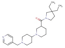 3-[(3,3-diethylpyrrolidin-1-yl)carbonyl]-1'-(pyridin-4-ylmethyl)-1,4'-bipiperidine