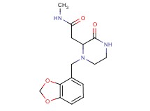 2-[1-(1,3-benzodioxol-4-ylmethyl)-3-oxopiperazin-2-yl]-N-methylacetamide