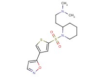 2-(1-{[4-(5-isoxazolyl)-2-thienyl]sulfonyl}-2-piperidinyl)-N,N-dimethylethanamine