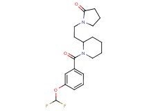1-(2-{1-[3-(difluoromethoxy)benzoyl]-2-piperidinyl}ethyl)-2-pyrrolidinone