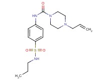 4-allyl-N-{4-[(propylamino)sulfonyl]phenyl}piperazine-1-carboxamide