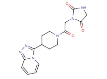 3-[2-oxo-2-(4-[1,2,4]triazolo[4,3-a]pyridin-3-yl-1-piperidinyl)ethyl]-2,4-imidazolidinedione