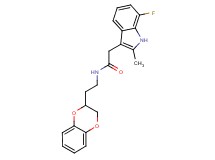 N-[2-(2,3-dihydro-1,4-benzodioxin-2-yl)ethyl]-2-(7-fluoro-2-methyl-1H-indol-3-yl)acetamide
