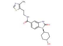 1-(trans-4-hydroxycyclohexyl)-N-[2-(4-methyl-1,3-thiazol-5-yl)ethyl]-2-oxo-2,3-dihydro-1H-benzimidazole-5-carboxamide