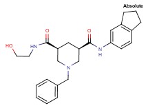 (3R,5S)-1-benzyl-N-(2,3-dihydro-1H-inden-5-yl)-N'-(2-hydroxyethyl)-3,5-piperidinedicarboxamide