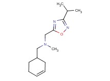 (cyclohex-3-en-1-ylmethyl)[(3-isopropyl-1,2,4-oxadiazol-5-yl)methyl]methylamine