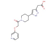 (5-{1-[(pyridin-3-yloxy)acetyl]piperidin-4-yl}-1H-pyrazol-3-yl)acetic acid