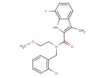 N-(2-chlorobenzyl)-7-fluoro-N-(2-methoxyethyl)-3-methyl-1H-indole-2-carboxamide