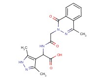 (3,5-dimethyl-1H-pyrazol-4-yl){[(4-methyl-1-oxo-2(1H)-phthalazinyl)acetyl]amino}acetic acid
