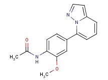 N-(2-methoxy-4-pyrazolo[1,5-a]pyridin-7-ylphenyl)acetamide