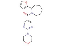 2-(2-furyl)-1-{[2-(4-morpholinyl)-5-pyrimidinyl]carbonyl}azepane