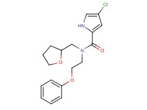 4-chloro-N-(2-phenoxyethyl)-N-(tetrahydrofuran-2-ylmethyl)-1H-pyrrole-2-carboxamide