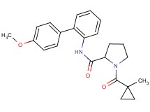 N-(4'-methoxy-2-biphenylyl)-1-[(1-methylcyclopropyl)carbonyl]prolinamide