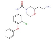 2-(2-aminoethyl)-N-(3-chloro-4-phenoxyphenyl)-4-morpholinecarboxamide hydrochloride