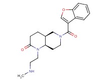 rel-(4aS,8aR)-6-(1-benzofuran-3-ylcarbonyl)-1-[2-(methylamino)ethyl]octahydro-1,6-naphthyridin-2(1H)-one hydrochloride