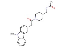 N-({1-[2-(9-methyl-9H-carbazol-3-yl)acetyl]-4-piperidinyl}methyl)acetamide