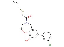 7-(3-chlorophenyl)-4-[(propylthio)acetyl]-2,3,4,5-tetrahydro-1,4-benzoxazepin-9-ol