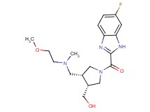 ((3R*,4R*)-1-[(6-fluoro-1H-benzimidazol-2-yl)carbonyl]-4-{[(2-methoxyethyl)(methyl)amino]methyl}pyrrolidin-3-yl)methanol