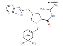 (4R)-4-(1H-benzimidazol-2-ylthio)-1-{[(1R,5S)-6,6-dimethylbicyclo[3.1.1]hept-2-en-2-yl]methyl}-N-isopropyl-L-prolinamide
