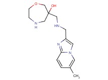 6-({[(6-methylimidazo[1,2-a]pyridin-2-yl)methyl]amino}methyl)-1,4-oxazepan-6-ol dihydrochloride