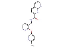 N-({2-[(6-methylpyridin-3-yl)oxy]pyridin-3-yl}methyl)-1,8-naphthyridine-2-carboxamide