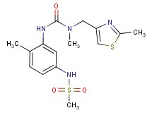 N-{4-methyl-3-[({methyl[(2-methyl-1,3-thiazol-4-yl)methyl]amino}carbonyl)amino]phenyl}methanesulfonamide