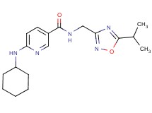 6-(cyclohexylamino)-N-[(5-isopropyl-1,2,4-oxadiazol-3-yl)methyl]nicotinamide