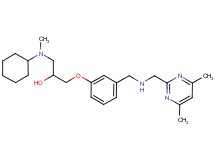 1-[cyclohexyl(methyl)amino]-3-[3-({[(4,6-dimethyl-2-pyrimidinyl)methyl]amino}methyl)phenoxy]-2-propanol