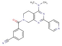 3-{[4-(dimethylamino)-2-(4-pyridinyl)-5,8-dihydropyrido[3,4-d]pyrimidin-7(6H)-yl]carbonyl}benzonitrile