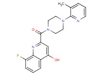 8-fluoro-2-{[4-(3-methyl-2-pyridinyl)-1-piperazinyl]carbonyl}-4-quinolinol
