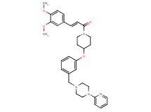 1-[3-({1-[(2E)-3-(3,4-dimethoxyphenyl)-2-propenoyl]-4-piperidinyl}oxy)benzyl]-4-(2-pyridinyl)piperazine