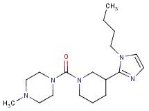 1-{[3-(1-butyl-1H-imidazol-2-yl)-1-piperidinyl]carbonyl}-4-methylpiperazine