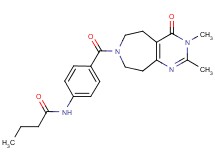 N-{4-[(2,3-dimethyl-4-oxo-3,4,5,6,8,9-hexahydro-7H-pyrimido[4,5-d]azepin-7-yl)carbonyl]phenyl}butanamide
