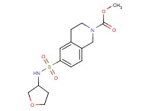methyl 6-[(tetrahydrofuran-3-ylamino)sulfonyl]-3,4-dihydroisoquinoline-2(1H)-carboxylate