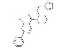 5-({2-[2-(1H-pyrazol-1-yl)ethyl]piperidin-1-yl}carbonyl)-2-pyridin-2-ylpyrimidin-4-ol