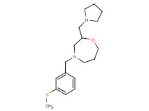 4-[3-(methylthio)benzyl]-2-(pyrrolidin-1-ylmethyl)-1,4-oxazepane