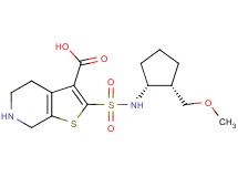 2-({[(1R*,2S*)-2-(methoxymethyl)cyclopentyl]amino}sulfonyl)-4,5,6,7-tetrahydrothieno[2,3-c]pyridine-3-carboxylic acid