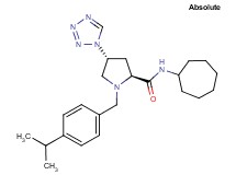 (4R)-N-cycloheptyl-1-(4-isopropylbenzyl)-4-(1H-tetrazol-1-yl)-L-prolinamide
