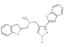 1-[3-(1-benzofuran-2-yl)-1H-pyrazol-4-yl]-N-(2,3-dihydro-1-benzofuran-2-ylmethyl)-N-methylmethanamine