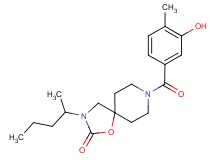 8-(3-hydroxy-4-methylbenzoyl)-3-(1-methylbutyl)-1-oxa-3,8-diazaspiro[4.5]decan-2-one