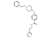 4-{[1-(2-phenylethyl)-4-piperidinyl]oxy}-N-[2-(1,3-thiazol-4-yl)ethyl]benzamide