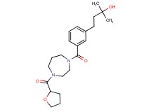 2-methyl-4-(3-{[4-(tetrahydro-2-furanylcarbonyl)-1,4-diazepan-1-yl]carbonyl}phenyl)-2-butanol