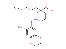 3-(3-methoxypropyl)-1-[(7-methyl-2,3-dihydro-1,4-benzodioxin-6-yl)methyl]piperidine-3-carboxylic acid