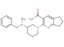 2-{3-[benzyl(methyl)amino]-1-piperidinyl}-6,7-dihydro-5H-cyclopenta[b]pyridine-3-carboxamide
