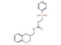 N-(3,4-dihydro-2H-chromen-3-ylmethyl)-3-(phenylsulfonyl)propanamide