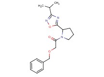 5-{1-[(benzyloxy)acetyl]-2-pyrrolidinyl}-3-isopropyl-1,2,4-oxadiazole